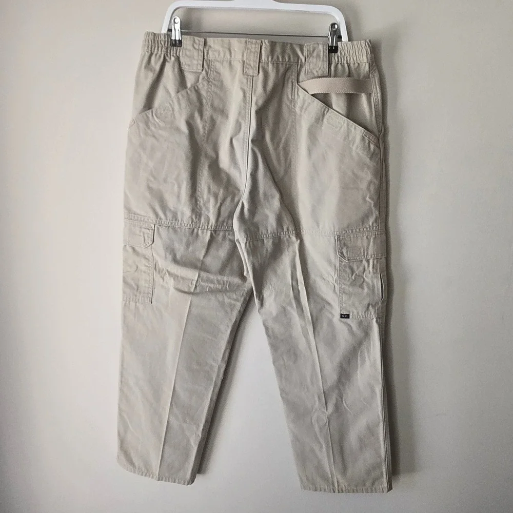 5.11 Tactical Series Cargo Pants Mens 38x30 Beige‎ Cotton Work Hiking Outdoor